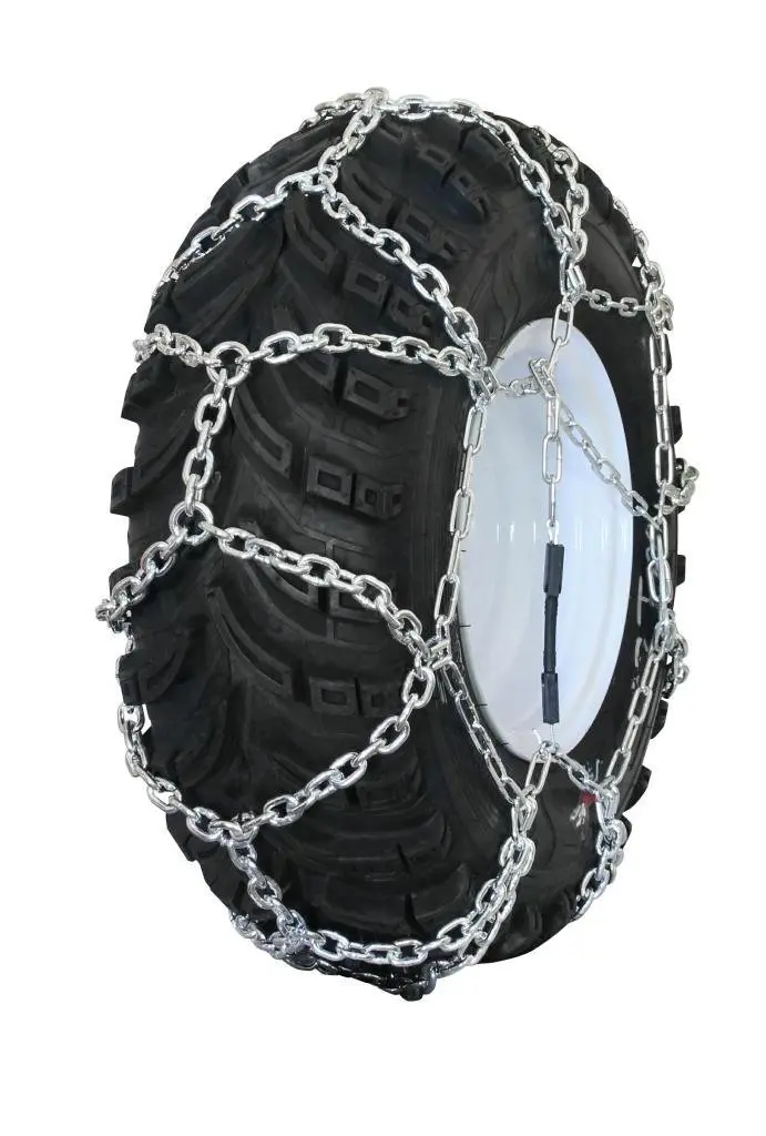 Grizzlar Gtn-524 Diamond-Link Tire Chains – Alloy Construction For Garden Tractors & Snowblowers (15×5.00-6) 1