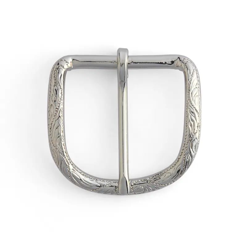 Hand-Engraved Alamo-Style Buckle For Traditional Western Belts 1