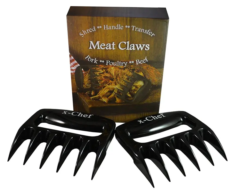 Heavy-Duty Pulled Pork Shredder Claws – Stainless Steel Bbq & Smoking Tool For Lifting, Carving, And Handling Meat 1
