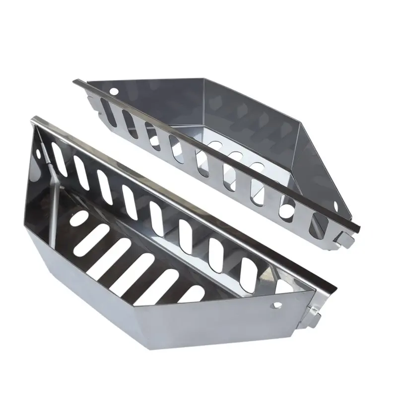 Heavy-Duty Stainless Steel Charcoal Briquette Basket For Kettle Grills And Smokers 1