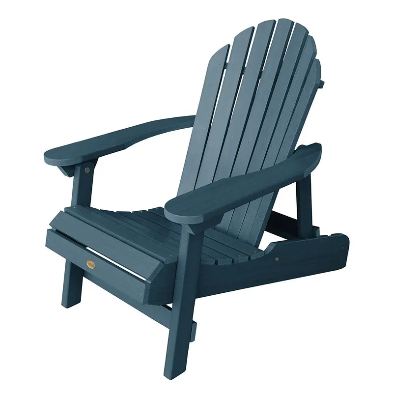 Highwood Hamilton Reclining Folding Adirondack Chair – Adult Size In Nantucket Blue 1