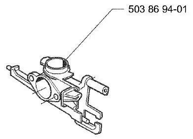 Husqvarna Intake Knuckle Replacement – Compatible With Models 340, 345, 346Xp, 350–353 1
