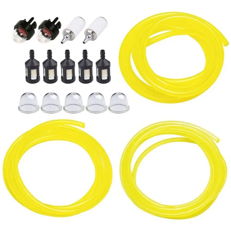 Huztl 5-Foot Fuel Line Hose Kit – Includes 3 Sizes, Snap-In Primer Bulb, And Filter For Stihl, Husqvarna, Poulan, Zama & Craftsman Equipment 1