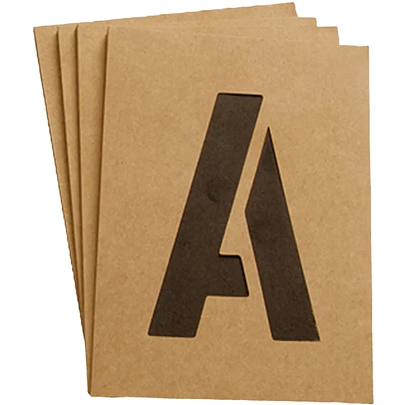 Hy-Ko Reusable Stencil Kit – 2-Inch Letters, Numbers & Symbols (Set Of 12) 1