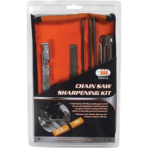 Iit 29510 Chainsaw Sharpening Kit – Bar File, Guide, And Instruction Manual For Diy Maintenance 1