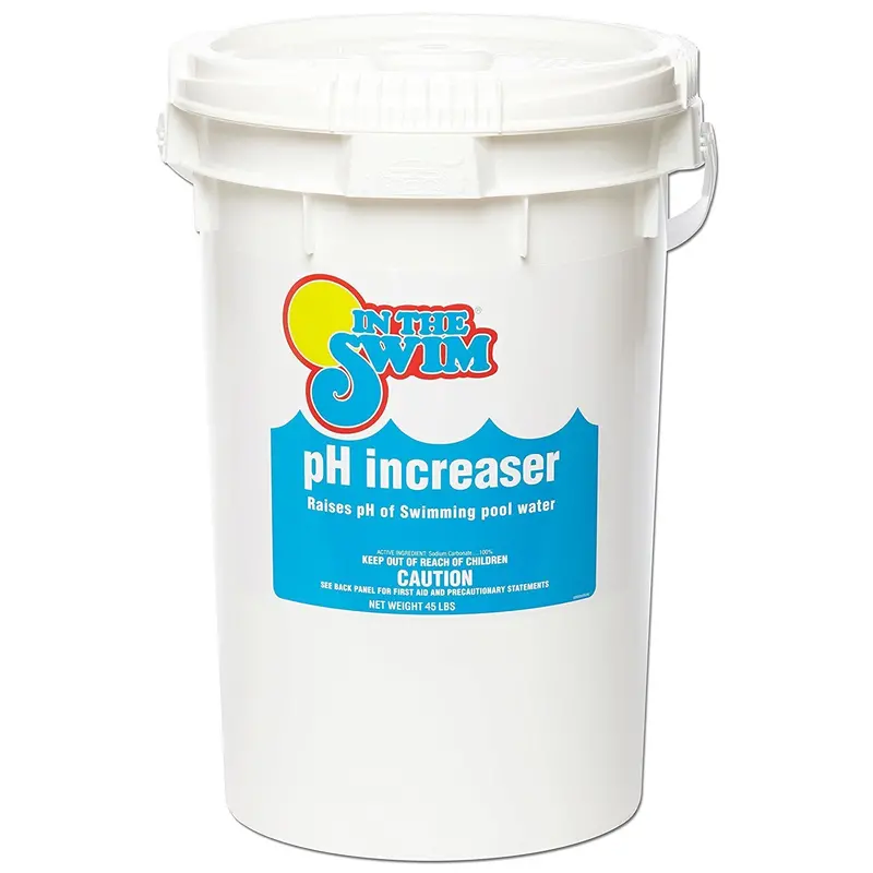 In The Swim Granular Ph Increaser – 45 Lb Industrial-Grade Pail For Pool Water Correction 1