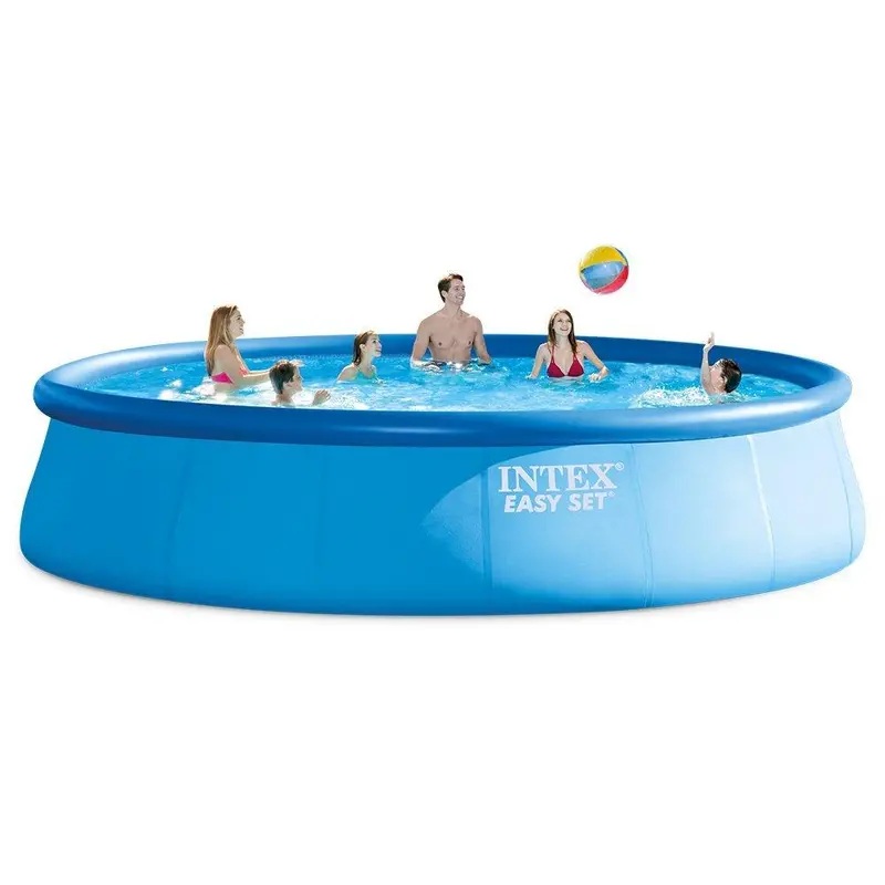Intex Easy Set 18-Foot Round Above-Ground Pool Kit – Includes Pump, Ladder & Cover 1