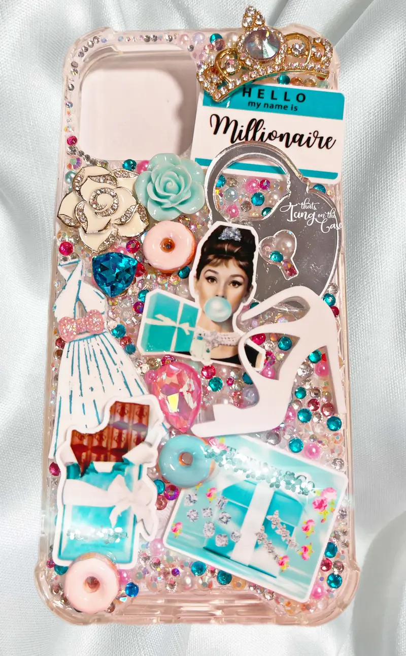 Iphone 12/13 Pro Max Snap-On Case – 'I'M A Millionaire In Blue' With Reinforced Bumpers 1
