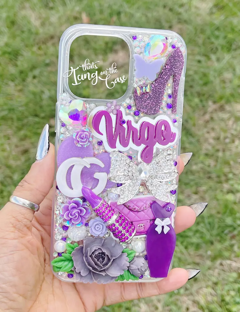 Iphone 15 Pro Max Royal Virgo-Themed Snap-On Case With Protective Bumper 1