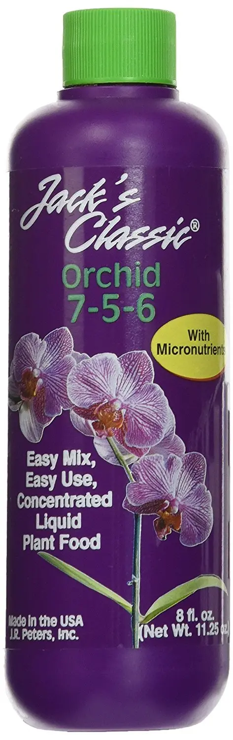 J.R. Peters Jacks Classic Liquid Orchid Food – Balanced 3-3-3 Fertilizer, 8-Ounce Bottle 1