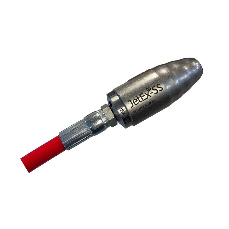 Jetex Stainless Steel Turbine Nozzle – 1/4 Inch With Flexible Hose 1