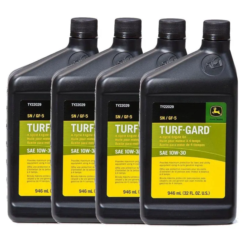 John Deere Turf-Gard 10W-30 Engine Oil – 32 Oz Bottles, Oem Spec (Ty22029), 4-Pack 1