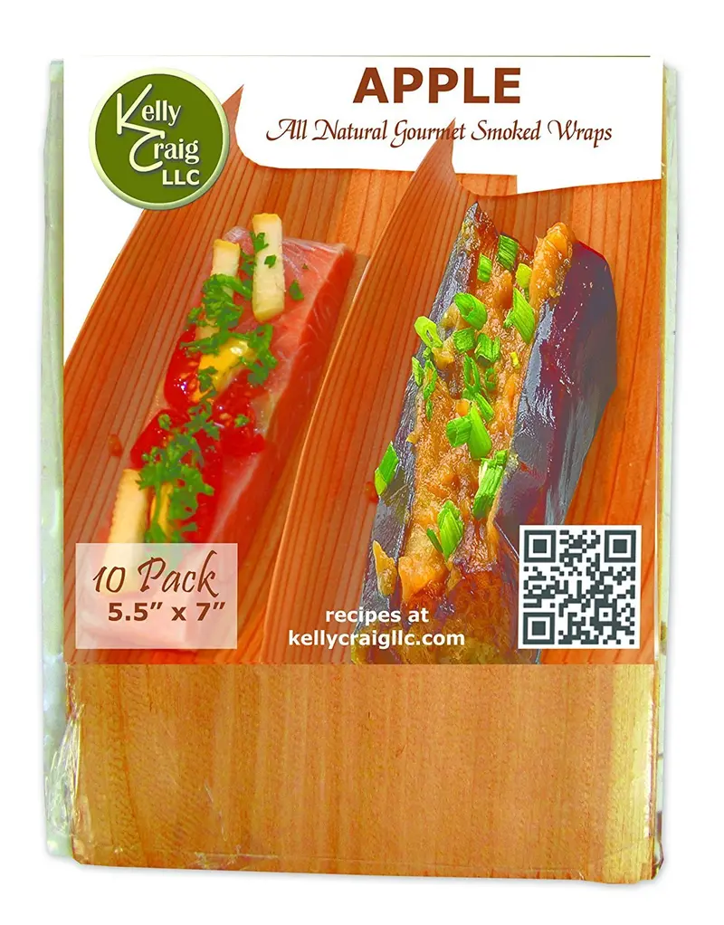 Kelly Craig All-Natural Apple-Smoked Grilling Wraps – 10-Pack 1
