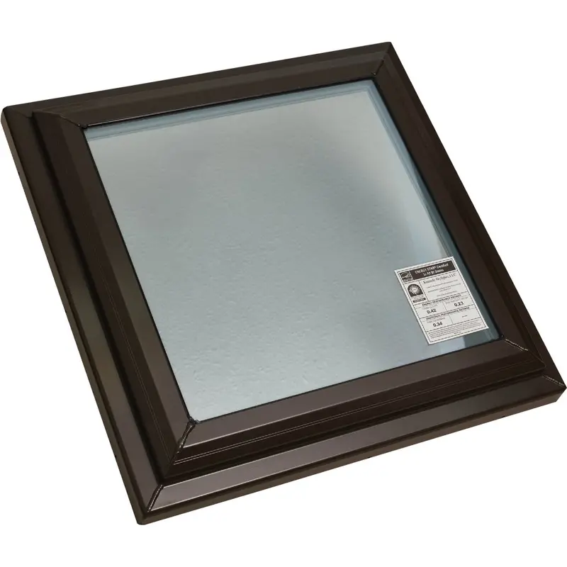 Kennedy Skylights Fixed Bronze Glass Skylight – 24" × 24" 1