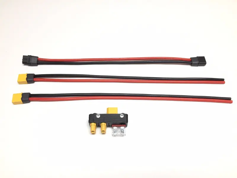Kirkstone Fused 25A Xt60 Power Breakout: 1-In, 2-Out Silicone 12Awg Amass Adapter 1