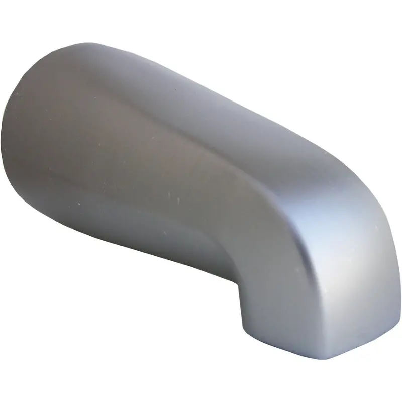 Lasco Satin Nickel Bathtub Spout – 4-Inch, 4-Way With Integrated Diverter 1