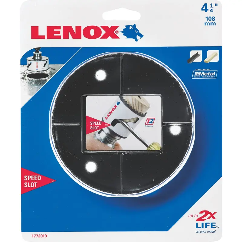 Lenox Speed Slot Bi-Metal Hole Saw – 4-1/4 Inch Diameter, Fast-Cut Performance 1
