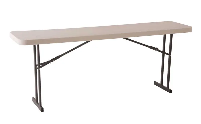Lifetime 80177 Folding Conference Table – 8-Foot White Granite Surface 1