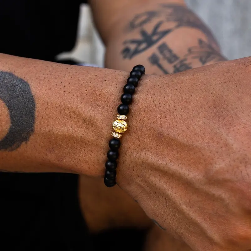 Lion-Themed Beaded Bracelet 1
