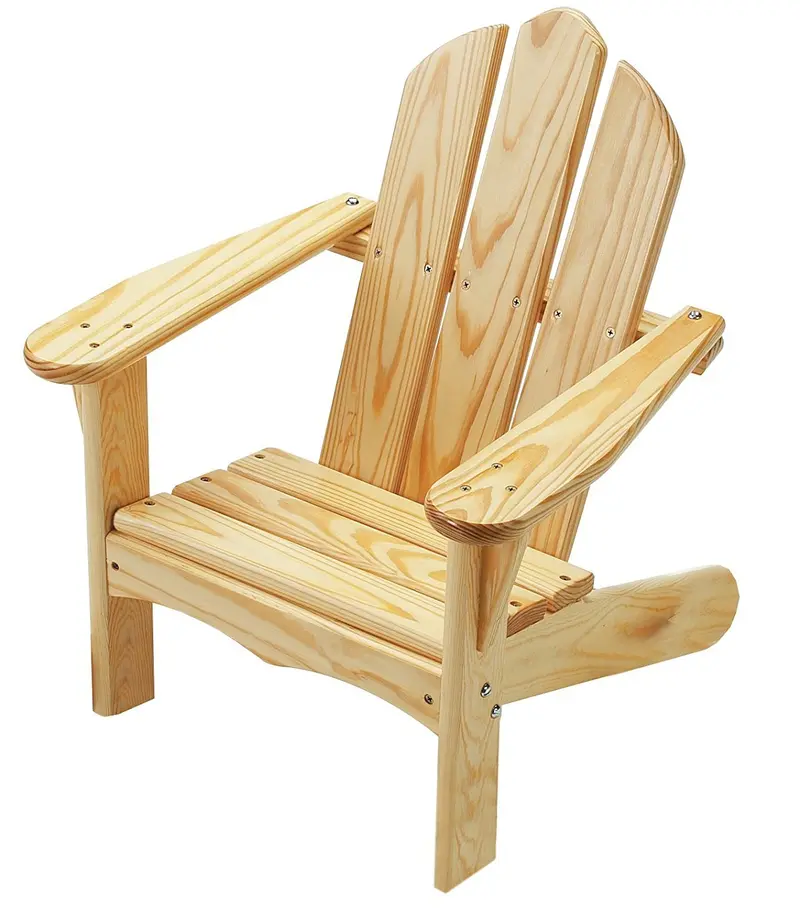 Little Colorado Unfinished Wooden Child’S Adirondack Chair – Diy-Friendly Backyard Seating 1
