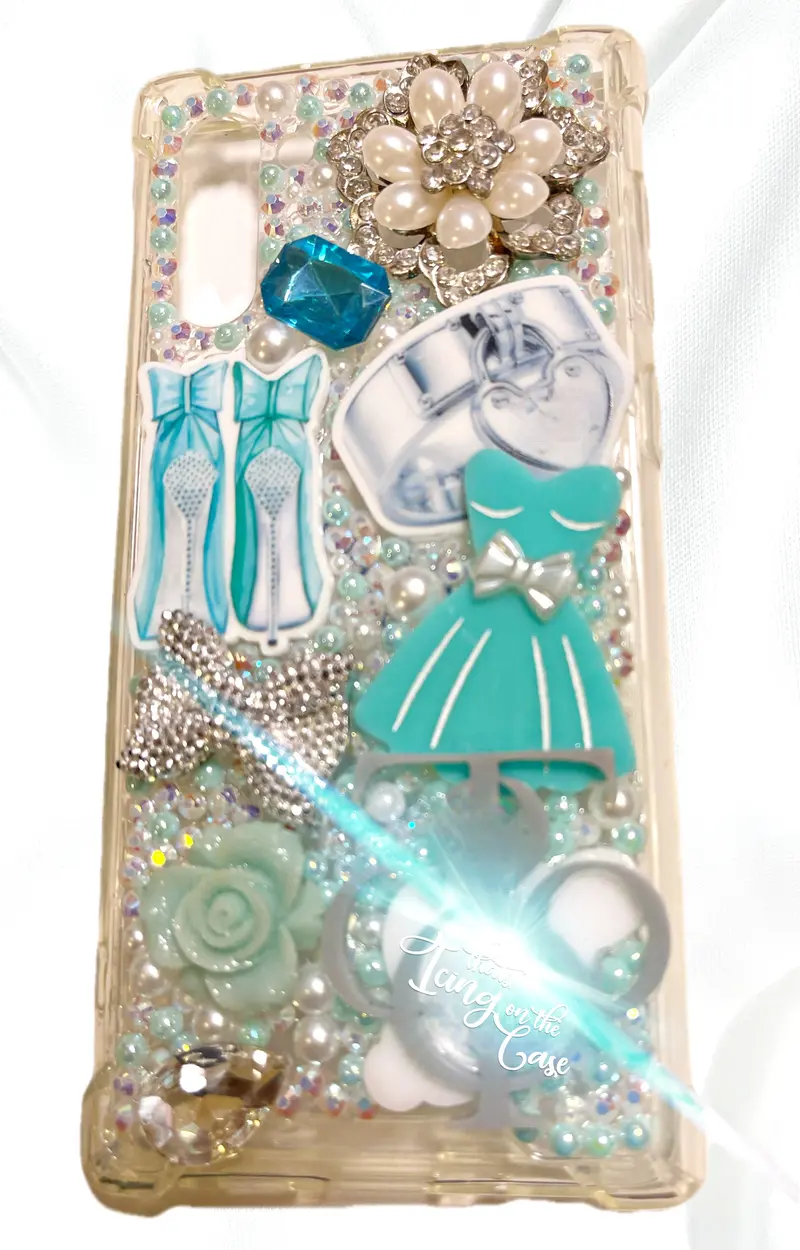 Little Teal Dress – Instant-Ship Snap-On Samsung Galaxy Note 10 Case With Reinforced Edges 1