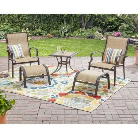 Mainstays Wesley Creek 5-Piece Tan Outdoor Leisure Furniture Set 1