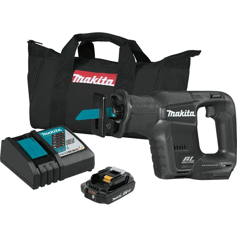 Makita 18V Lxt Sub-Compact Recipro Saw Kit — 2.0Ah Battery (Xrj07R1B) 1