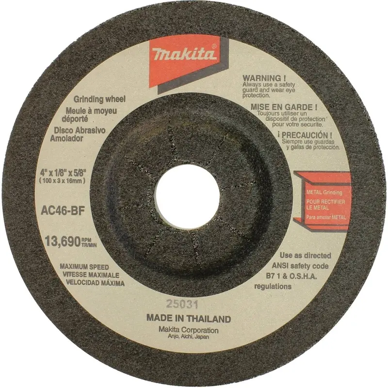 Makita 741404-0Bp 4-Inch Flexible Sanding Wheel – 46 Grit, 10-Pack 1