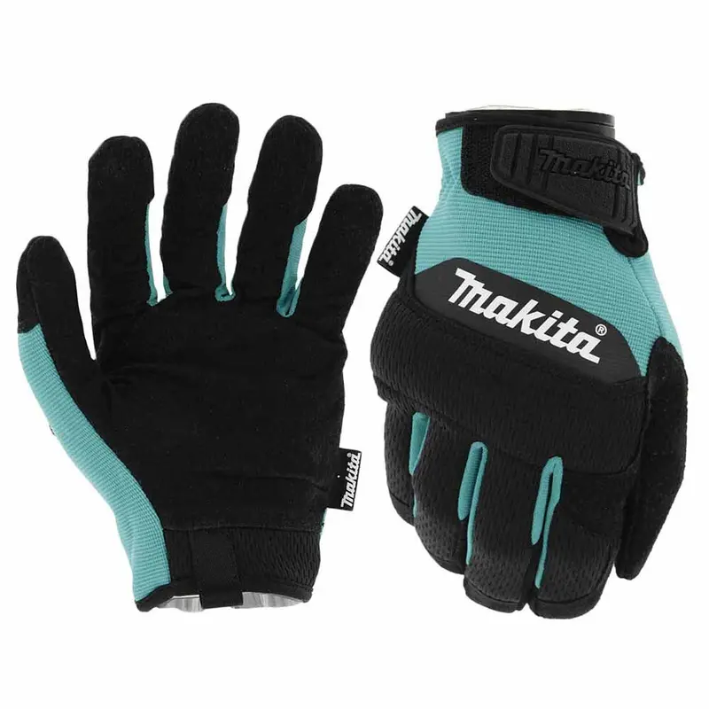 Makita T-04210 Genuine Leather-Palm Performance Work Gloves – Medium 1