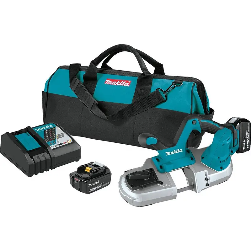 Makita Xbp03T 18V Lxt Cordless Compact Band Saw Kit – 32-7/8", Includes 5.0Ah Battery 1