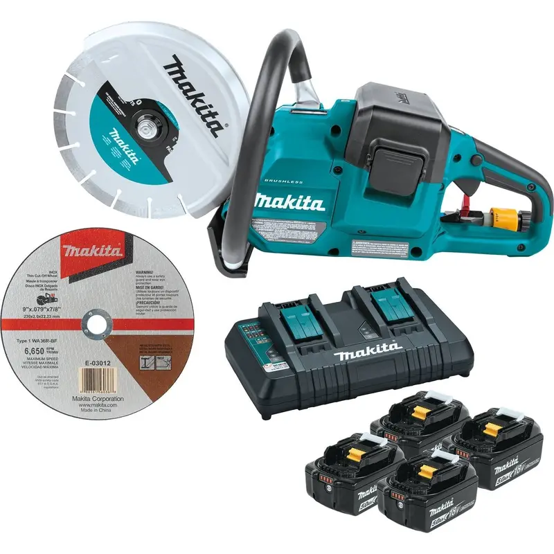 Makita Xec01Pt1 9" Cordless Power Cutter Kit – Includes 5.0Ah Battery & Charger 1