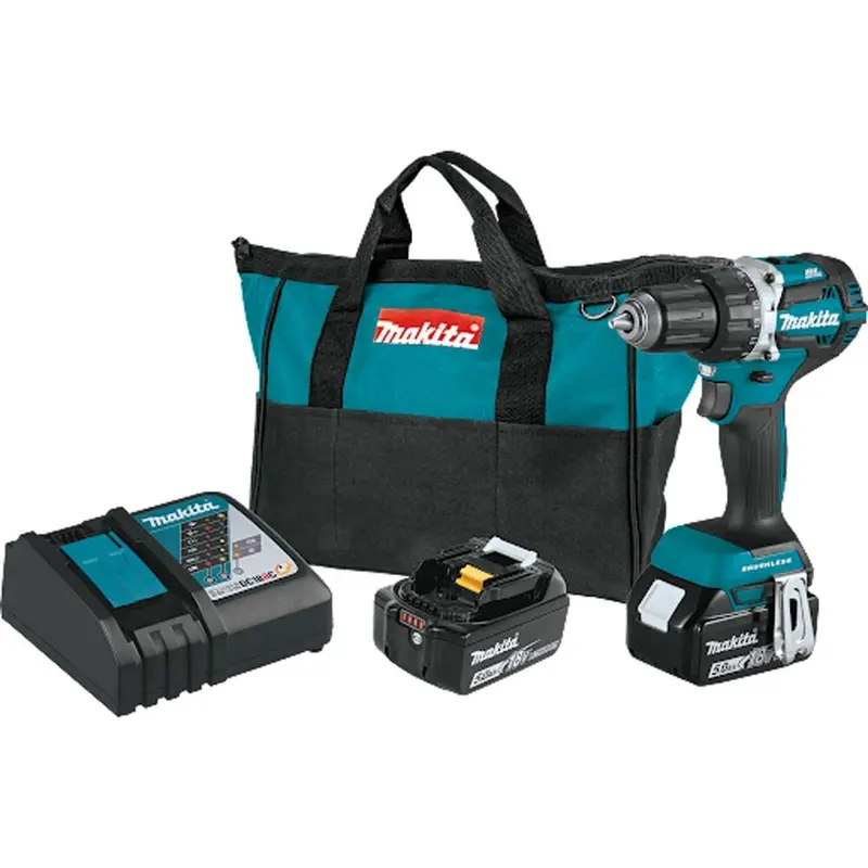 Makita Xfd12T 18V Lxt Compact Brushless Drill-Driver Kit – 2-Speed, Led Light, 5.0Ah Battery & Bag 1