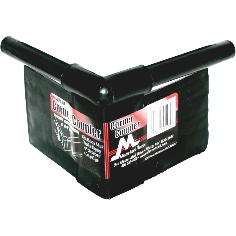 Master Mark Lawn Edging Coupler – 90-Degree Black Plastic, Professional-Grade Fit 1