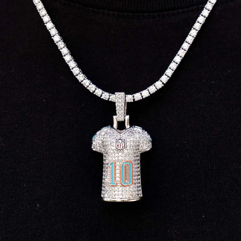 Miami Dolphins Tyreek Hill Jersey Pendant 1