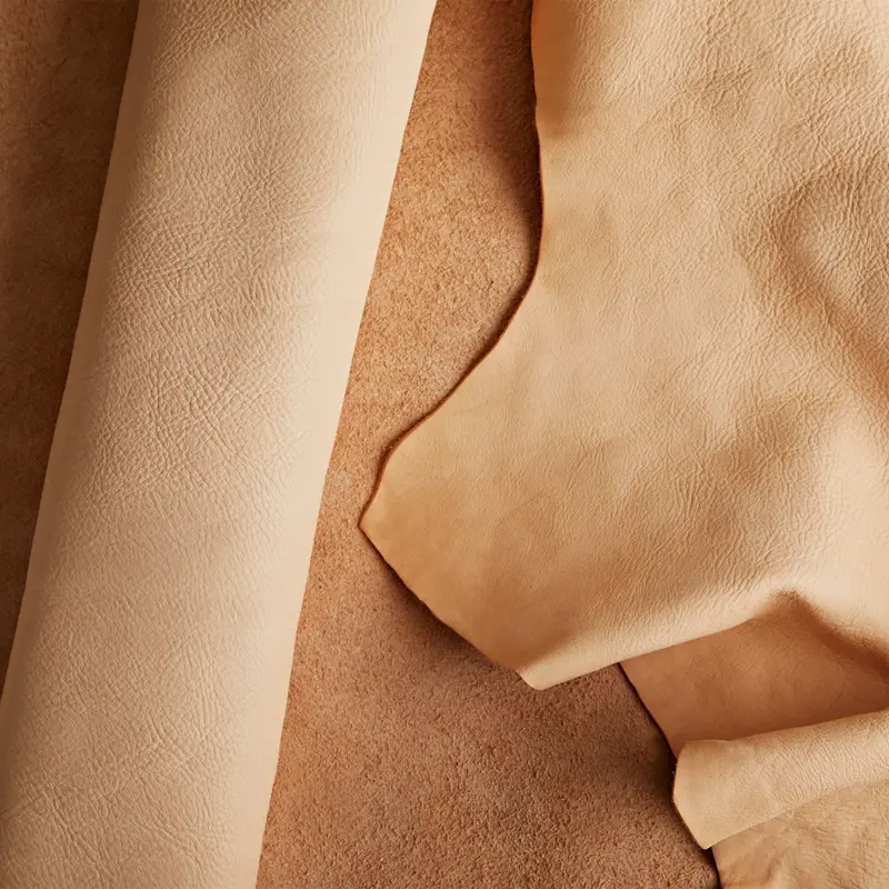 Milled Vegetable-Tanned Single Shoulder Leather 1