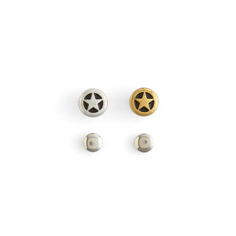 Mini Star-Shaped Conchos For Decorative Accents 1