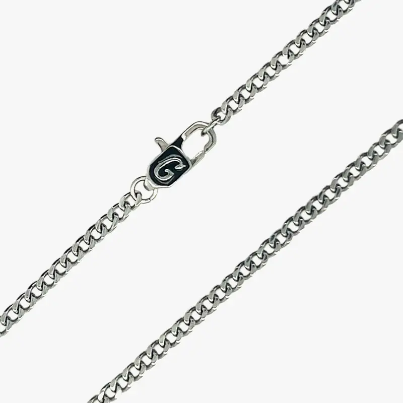 Minimalist 2Mm Micro Cuban Link Chain Necklace 1