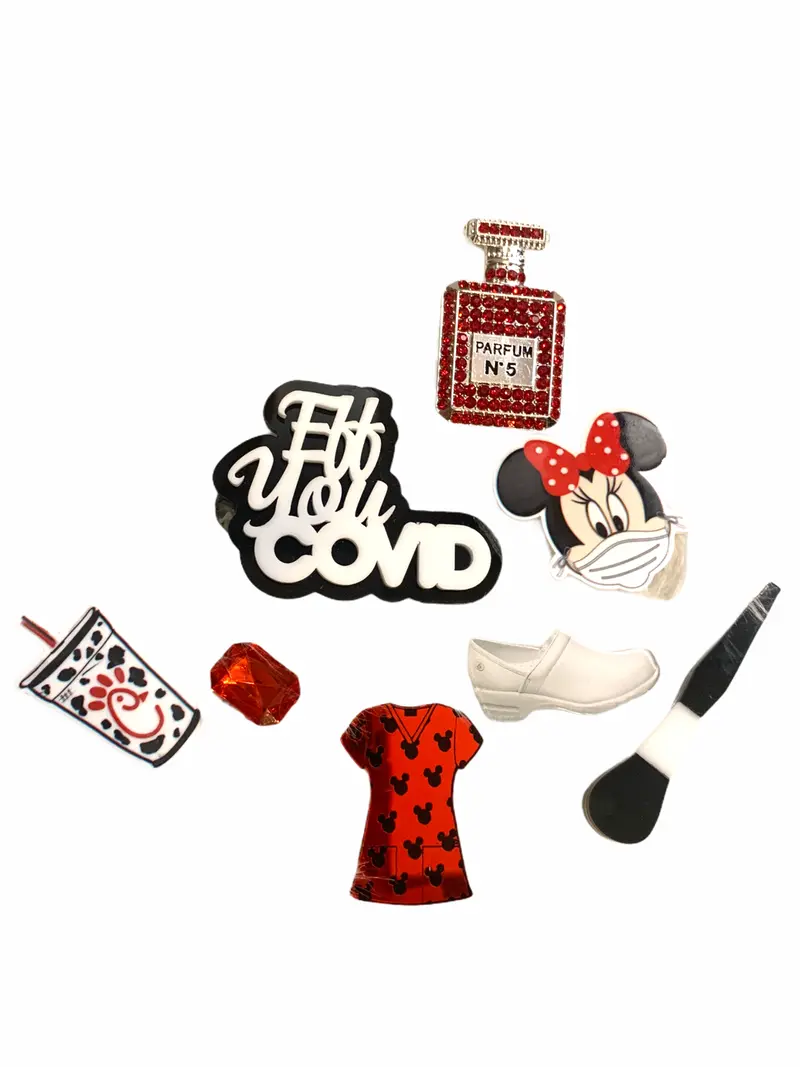 'Minnie Says: Eff You, Covid' Design Template F-213-C-1001 (Digital Layout Only) 1