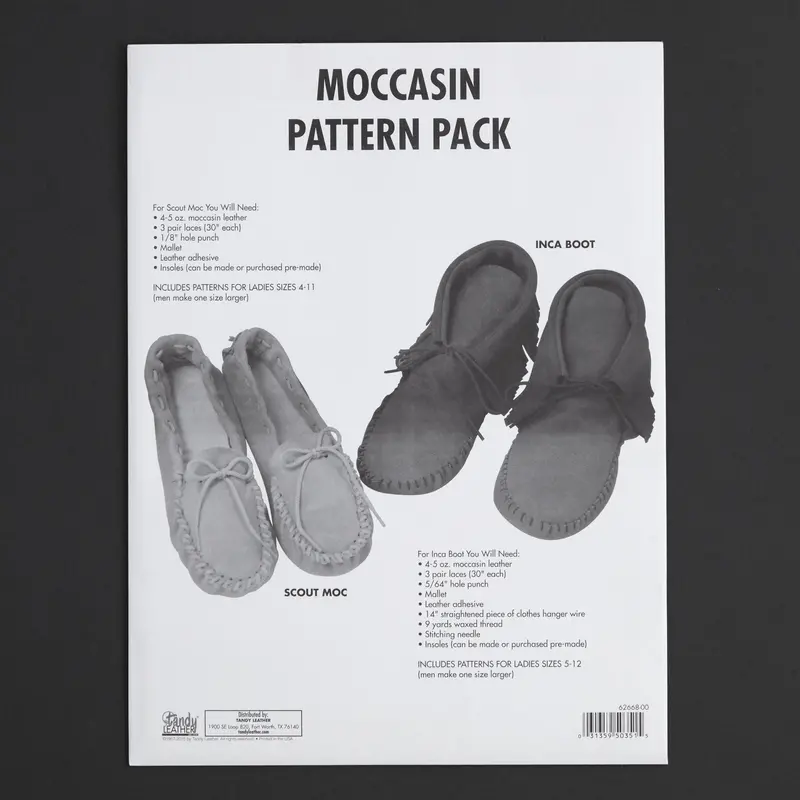 Moccasin Shoe Pattern Bundle – Traditional Handcrafted Footwear Templates 1