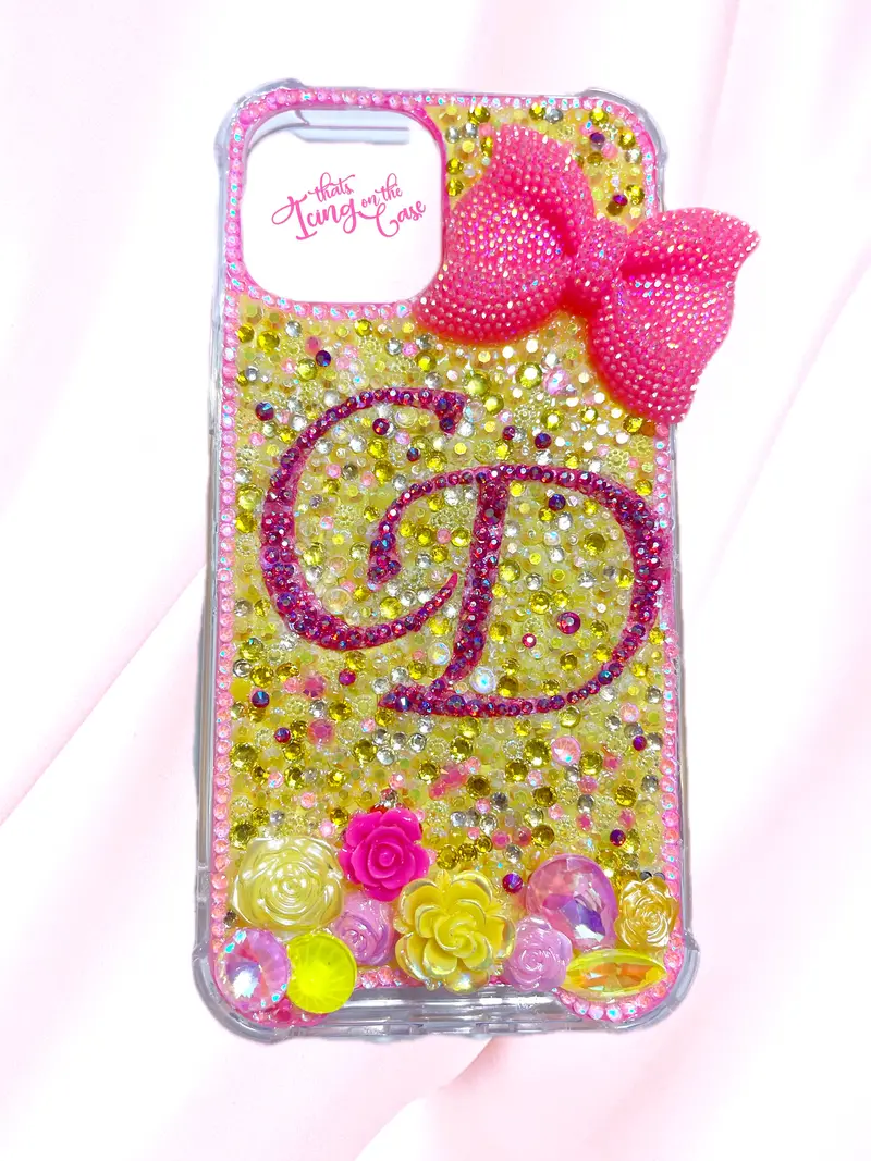Monogrammed Initial Phone Case (Cd) With Bumper For Iphone 12 Pro Max 1