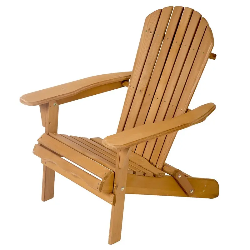 Mr Direct Wooden Adirondack Chair – Classic Outdoor Patio And Garden Seating 1