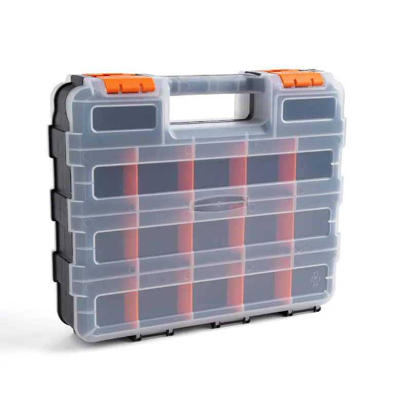 Multi-Section Portable Storage Case For Craft Supplies 1