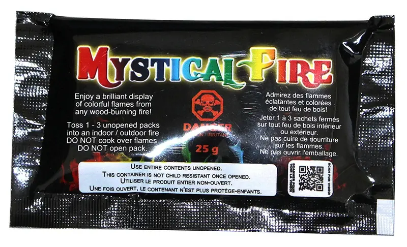 Mystical Fire Flame Colorant – Vibrant, Pulsating Indoor/Outdoor Fire Enhancer, 0.882 Oz Packets (25 Count) 1