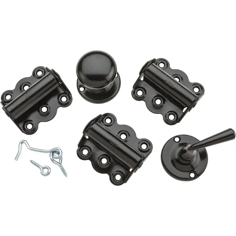 National Black Screen Door Kit – 3-Hinge Design For Standard Doors 1