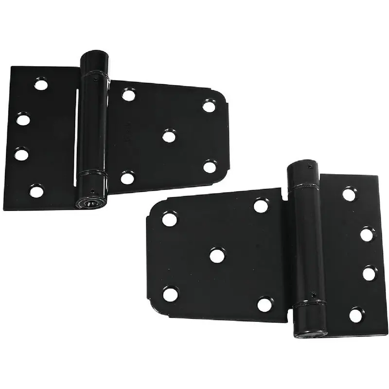 National Heavy-Duty Gate Hinge Set – 3-1/2" Black, 2-Piece Hardware Kit 1
