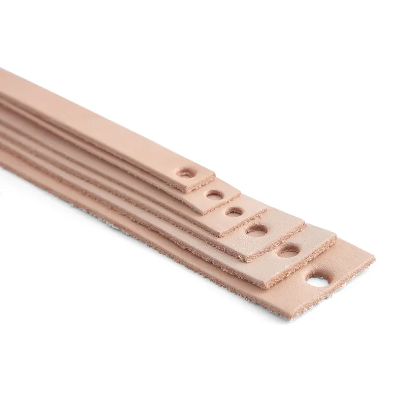 Natural Veg-Tan Cowhide Strip – Lightweight & Flexible 1