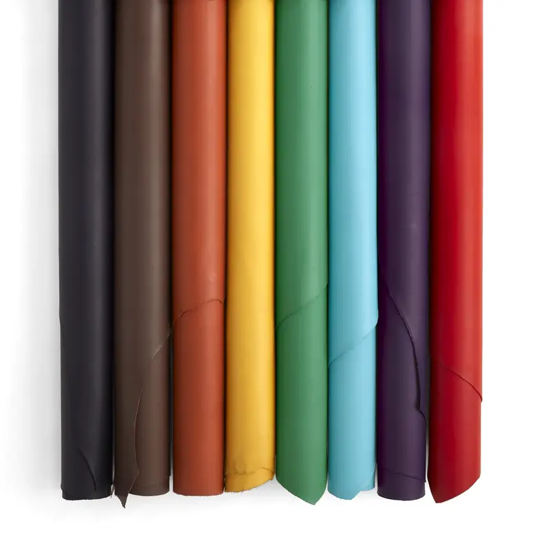 Naturally Dyed Vegetable-Tanned Leather Side 1