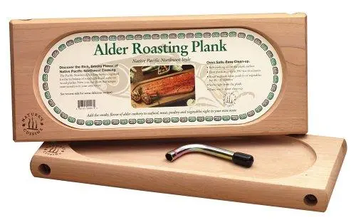 Nature'S Cuisine Alder Roasting Plank – Large 17" × 7" Wood Grilling Board For Oven Or Grill 1