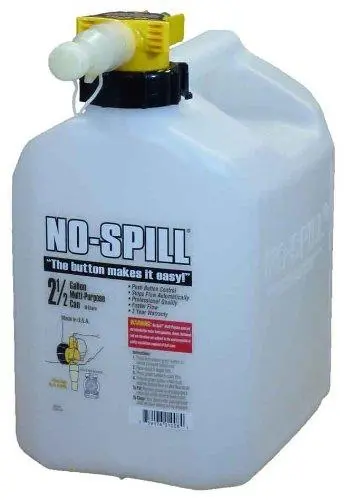 No-Spill 2.5-Gallon Multipurpose Poly Can For Fuel, Oil, And Chemicals 1