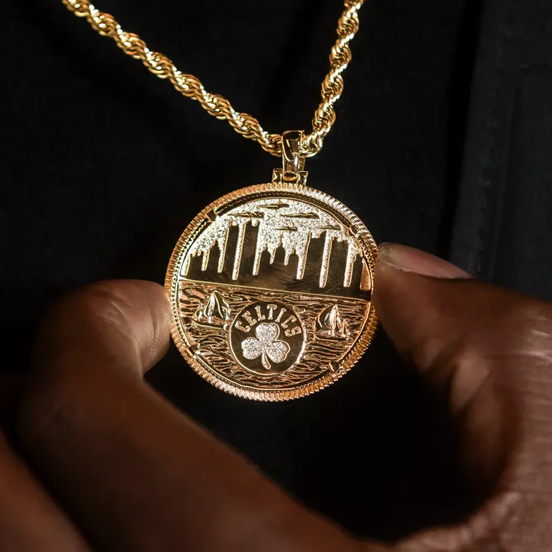 Official Boston Celtics Nba Coin Pendant – Premium Engraved Finish 1